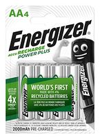 Energizer Rechargeable NiMH Battery AA 1.2 V Power+ 2000 mAh 4-Blister [EN-PWRPL2000B4]