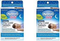 Hyland's Baby Nighttime Tiny Cold Tablets(Pack of 2) Total 250