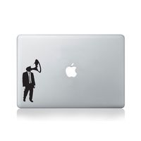 Megaphone Head Vinyl MacBook Decal/Laptop Decal - Fits MacBook Air (11/13), MacBook Pro (13/15), MacBook Pro Retina (13/15) and MacBook Retina (12)