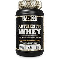 Authentic WHEY Muscle Building Whey Protein Powder - Low Carb, Non-GMO, No Fillers, Mixes Perfectly - Delicious Salted Chocolate Carmel Flavor - 2LB Tub