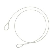 Safety Cable Lock 48'' Long, Luggage Lock Safety Cable Lightweight Braided Stainless Steel by CPACC