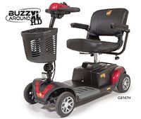 Golden Technologies - Buzzaround XLHD - Travel Scooter - 4-Wheel - Red