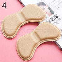 Ball of Foot Metatarsal Pad Relief - Relieves Forefoot Pain Morton's Neuroma Heel Pads Grips Back Heel Cushion Abrasion Blister Resistant (beige x 4)