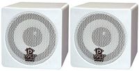 Pyle PCB3WT 3-Inch 100W Mini Cube Speaker (White)