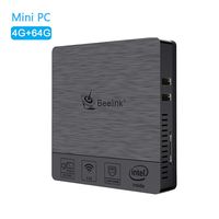 Beelink Mini PC BT3 PRO II 4+64G Intel Atom x5-Z8350 Processor (2M Cache, up to 1.92 GHz) HD Graphics 400/2.4G+5.8GWIFI/1000M LAN/BT4.0 Dual Output-VGA&HDMI Fanless Mini Computer
