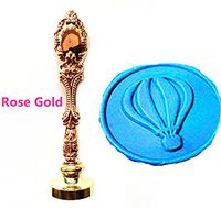 MNYR Vintage Fire Balloon Wax Seal Stamp Luxury Bronze Metal Peacock Decorative Wedding Invitations Gift Cards Paper Stationary Envelope Seals Custom Logo Picture Monogram Wax Seal Sealing Stamp Set