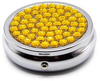 Jonquil Rhinestones - Pocket Purse Portable Travel Pill Box & Medicine Organizer (3 Compartments)