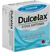 Dulcolax Stool Softener Liquid Gels - 50 ct, Pack of 2