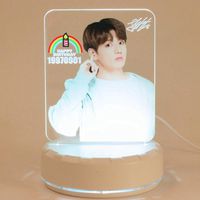 Hosston BTS Night Light, Kpop Bangtan Boys 7 Colors LED Night Light Nightstand Desk Lamp Bed Room Decoration Best Gift for A.R.M.Y(Style 06)