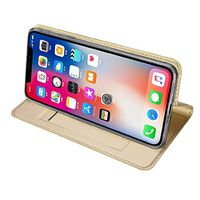 AutumnFall Case for iPhone Xs,1PC Magnetic Flip Leather Wallet Card Slim Rubber Case Cover for Apple iPhone Xs 5.8 inch 2018 (Gold)