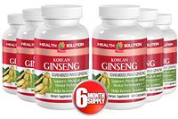 Red panax Ginseng Extract - Korean Ginseng - Improve Overall Sex Drive (6 Bottles)
