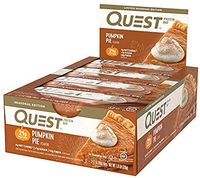 Quest Nutrition Protein Bar Pumpkin Pie. Low Carb Meal Replacement Bar with 20g Protein. High Fiber, Soy-Free, Gluten-Free (24 Count)