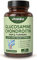 Vitaminz Glucosamine Chondroitin Turmeric Boswellia MSM - Ultra Joint Relief Formula Designed for Pain Relief in Back, Hands, Knees, and More - Best Anti-Inflammatory Supplement, Non-GMO, Gluten Free
