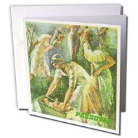 3dRose Moses In Basket Passover Scene - Greeting Cards, 6 x 6 inches, set of 12 (gc_37410_2)