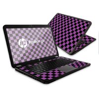 Mightyskins Skin Compatible with Hp Pavilion G6 Laptop with 15.6" Screen Wrap Sticker Skins Purple Check