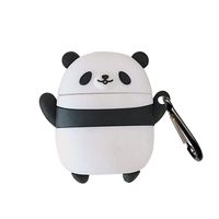 UR Sunshine AirPods Case, Super Cute Creative Happy Panda Theme AirPods Case, Soft Silicone Case Cover Earphone Protection Skin for Apple AirPods1&2-Jumping Panda