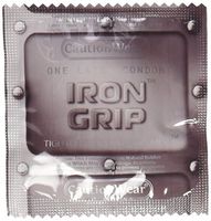 Siam Circus Caution Wear Iron Grip Snugger Fit Silicone-Based Lubricated Condoms 60-Pack