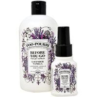 Poo-Pourri Lavender Vanilla 16-Ounce Refill Bottle,and 1.4-Ounce Lavender Vanilla