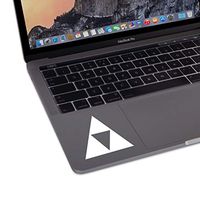 Legend of Zelda Triforce Laptop Keyboard trackpad die-Cut Vinyl Decal Sticker (White)