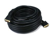 Monoprice 50ft 24AWG CL2 Dual Link DVI-D Cable - Black