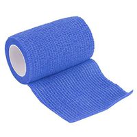 MINQISU Cohesive Bandage Tapes Elastic Self Adherent Vet Wrap Bulk Sports Bandages Outdoor Military Hunting Size 2.5cm x 5m (Blue)