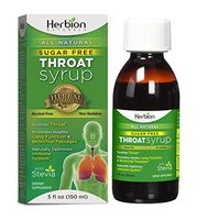 Herbion Naturals Throat Syrup Sugar Free, Pack of 2