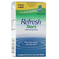 REFRESH TEARS lubricant eye drops 0.5 % 15 ml (2 pack) (Pack of 2)