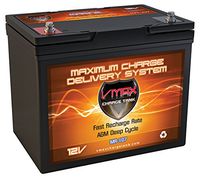 VMAX MR107-85 12V 85AH AGM Deep Cycle Marine Battery Compatible with Minn Kota Endura Max 55 Hand Control 12V 55lb Trolling Motor