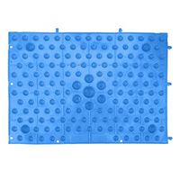 Foot Massage Mat Blood Circulation Tension Release Pad TPE Colorful Foot Acupressure Mat for Home Party Game(Blue)