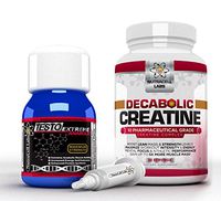 Nutracell Labs Anabolic Muscle Stack : Testo Extreme Anabolic & 10 Blend Decabolic Creatine - Strongest Legal Testosterone Booster/Creatine Powder