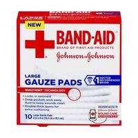 Band-Aid Large Gauze Pads (Pack of 20)