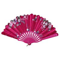 Hand Held Folding Fans Chinese/Japanese Vintage Retro Style, Best Chinese Style Dance Wedding Party Lace Silk Folding Hand Held Flower Fan