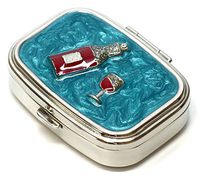 Speert Durable & Portable Metal Pill Boxes Model 9327 in Blue