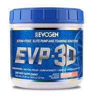 Evogen EVP-3D | Extreme Pre-Workout Pump Ignitor, Arginine Nitrate, Citrulline, Beta-Alanine, Lions Mane | Peach Rings | 40 Servings