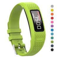iBREK for Garmin Vivofit 1/2 Bands,Adjustable Watch Bands Replacement with Buckle for Women Men Small Large (No Tracker)-L/Lime