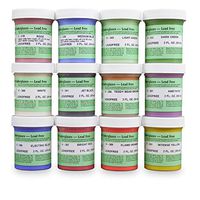 Amaco Velvet Underglaze Set 4 - Set of 12 Colors - 2 Oz. Jars