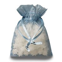 Smoke Blue Organza Bags | Quantity: 30 | Width: 3"