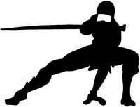 hBARSCI Night Ninja Vinyl Decal - 5 Inches - for Cars, Trucks, Windows, Laptops, Tablets, Outdoor-Grade 2.5mil Thick Vinyl - Black