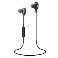 Exteren HiFi Heavy Bass Headphone Dual Dynamic Driver Earphone Wirless Bluetooth Headset Headphone Earphone Headset Sports (Black)