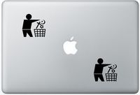 Atheist Darwin Anti Religion Trash FlashDecals0775 Set Of Two (2x) , Decal , Sticker , Laptop , Ipad , Car , Truck
