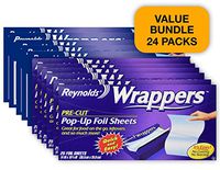 Reynolds Wrappers 24 Piece 25 Pre-Cut Pop-Up Foil Sheets