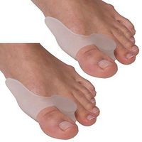 AnHua2 x Silicone Gel Toes Cushion Pad Bunion Protector Toe Separator Pain Relief (Clear)