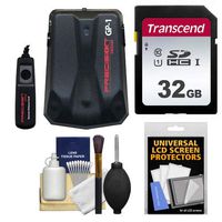 Precision Design GP-1 GPS Geotag Adapter Unit & Shutter Cord with 32GB Card + Kit for Nikon D7200, D7100, D5500, D5300, D5200, D3300, D3200, D810, D800, D750, D610 Cameras