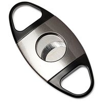 CiTree Cigar Cutter Stainless Steel, Double Blade Guillotine Scissors in Gift Box (Silver)