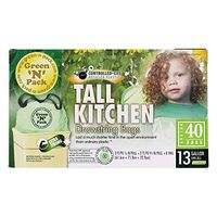 Green-n-Pack Tall Kitchen Trash Bags - 13 Gallon - 40 Pack
