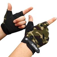 Men Winter Warm Gloves,Putars Portable Men Antiskid Cycling Bike Gym Fitness Sports Half Finger Gloves