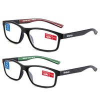 Computer Reading Glasses Blue Light Blocking Glasses Women Men 2 Pack(red and green, 3.0)