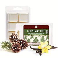 Aira Christmas Wax Melt - Organic, Vegan, Kosher, Scented Soy Wax Cubes w/Essential Oils - No Chemical 100% Soy Wax Melts for Tealight Melters - Hand-Poured Soy Tarts - Christmas Tree - 2 Pack