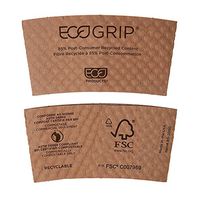 Eco-Products EG2000 EcoGrip Hot Cup Sleeves - Renewable & Compostable (Case of 1300)