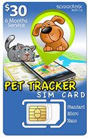 6 Months PET Tracker SiM Card | 3 in 1 - GSM 2G 3G 4G LTE | for Dog/CAT Tracking and Activity Devices
